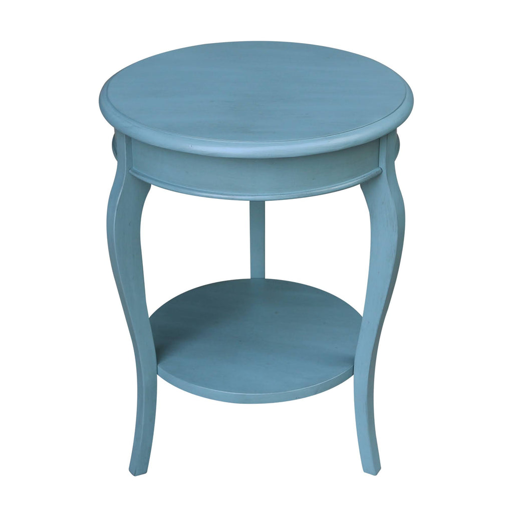 Ocean Blue Round End Table L8361