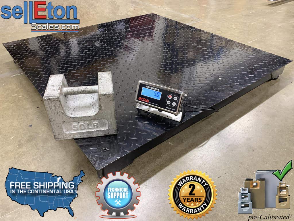 48 x 48 Floor Scale 5,000 lb N579