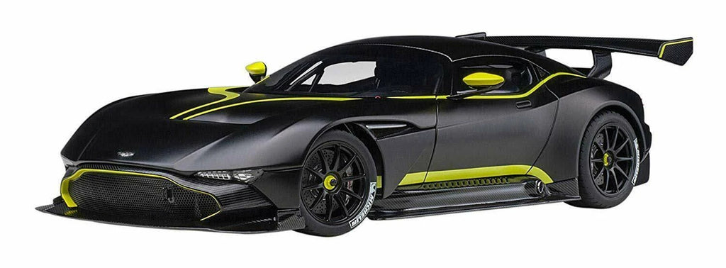 Matt Black with Lime Green Stripes 1/18 Model Car I121