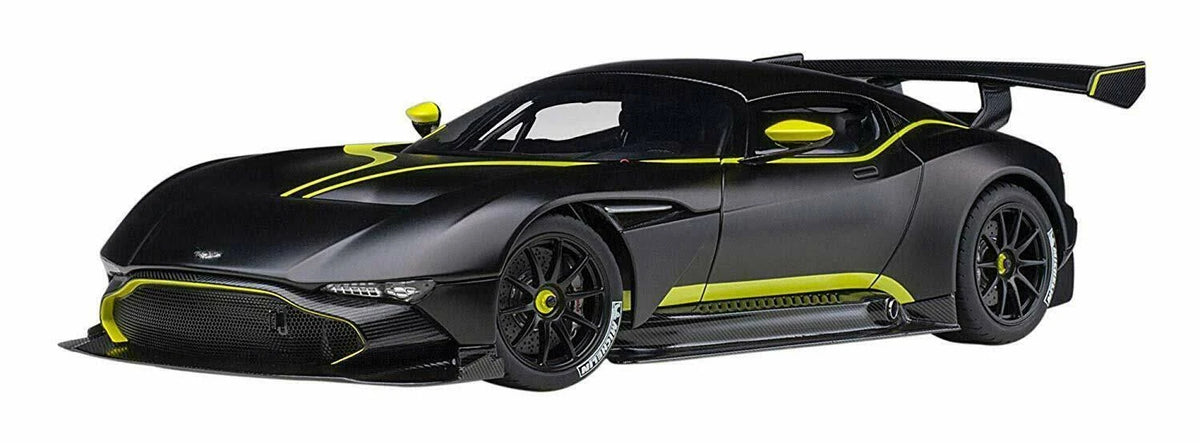 Matt Black with Lime Green Stripes 1/18 Model Car I121
