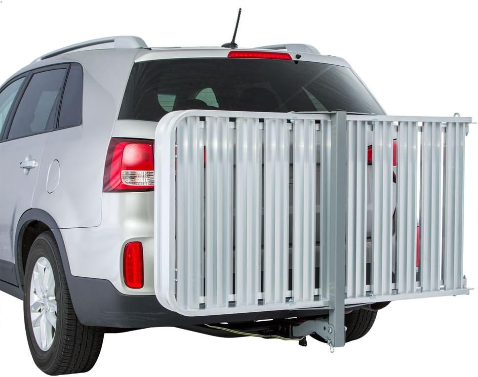 Aluminum Cargo Carrier with Ramp V9754