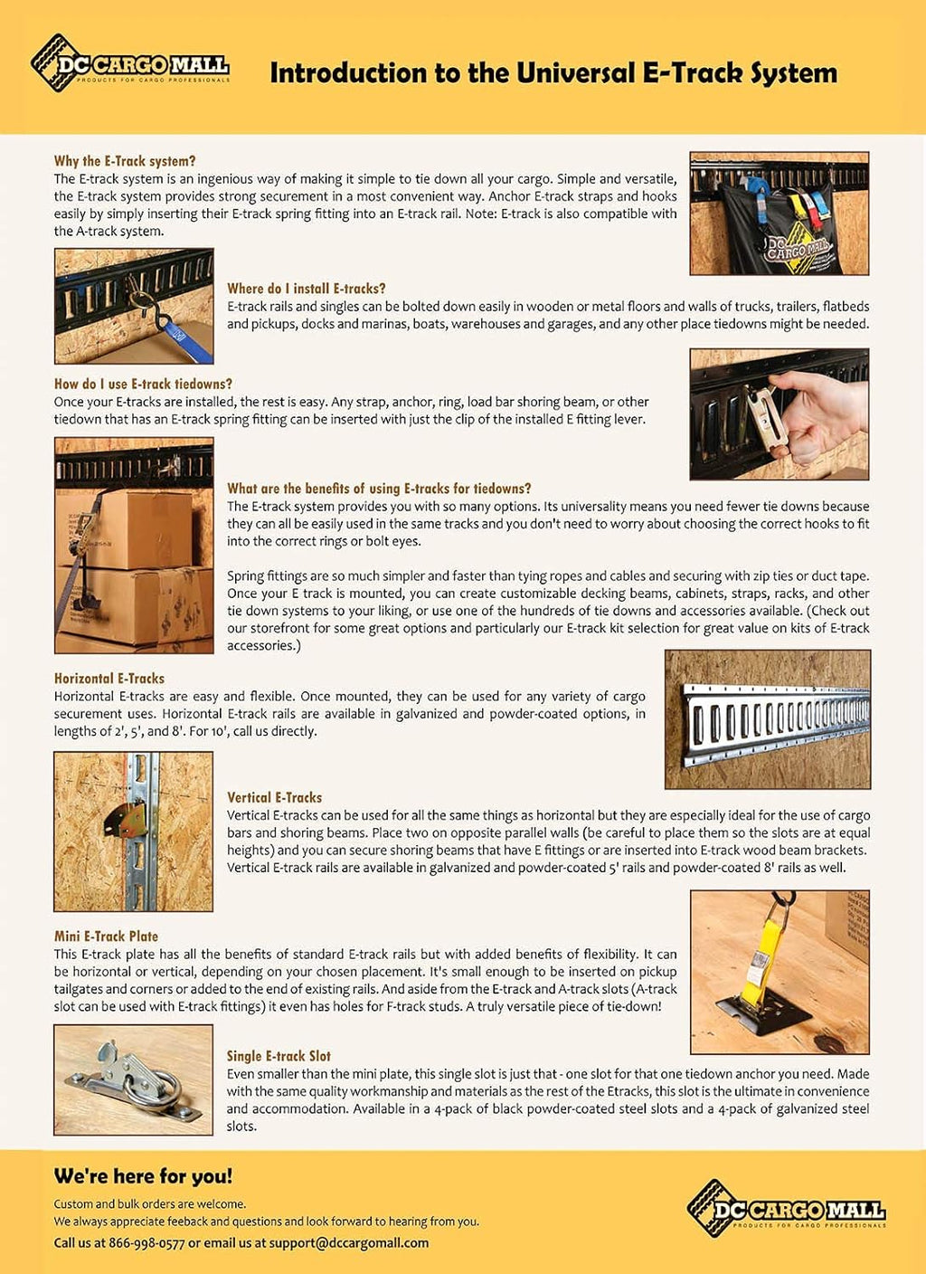 12 Piece Black E-Track Rails and Accessories Kit B167