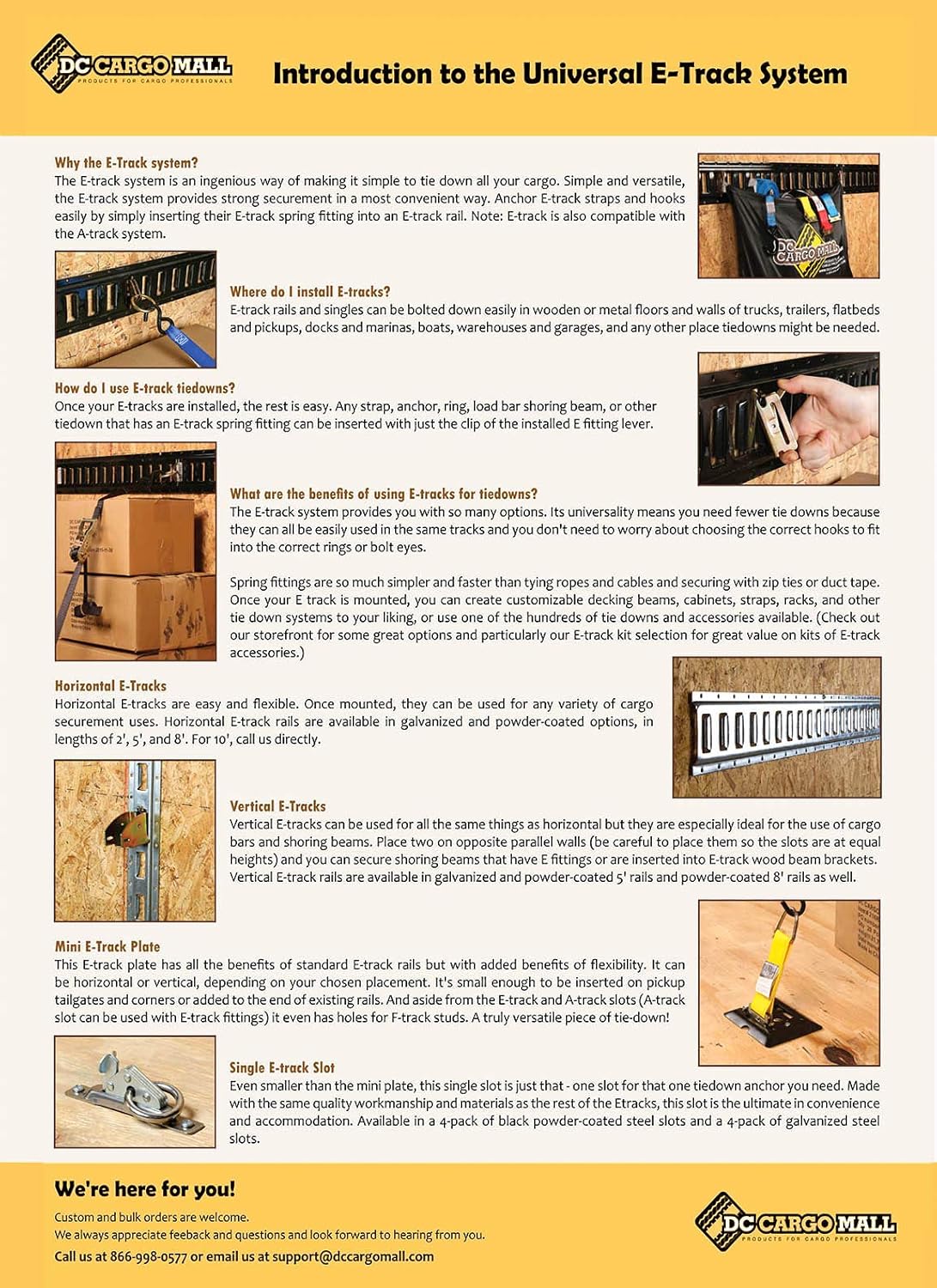12 Piece Black E-Track Rails and Accessories Kit B167