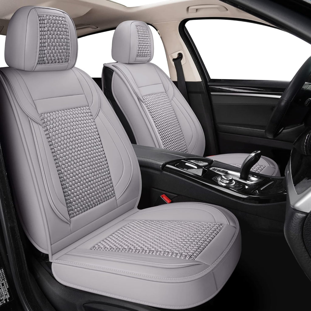 Black Faux Leather Automotive Seat Covers D689470