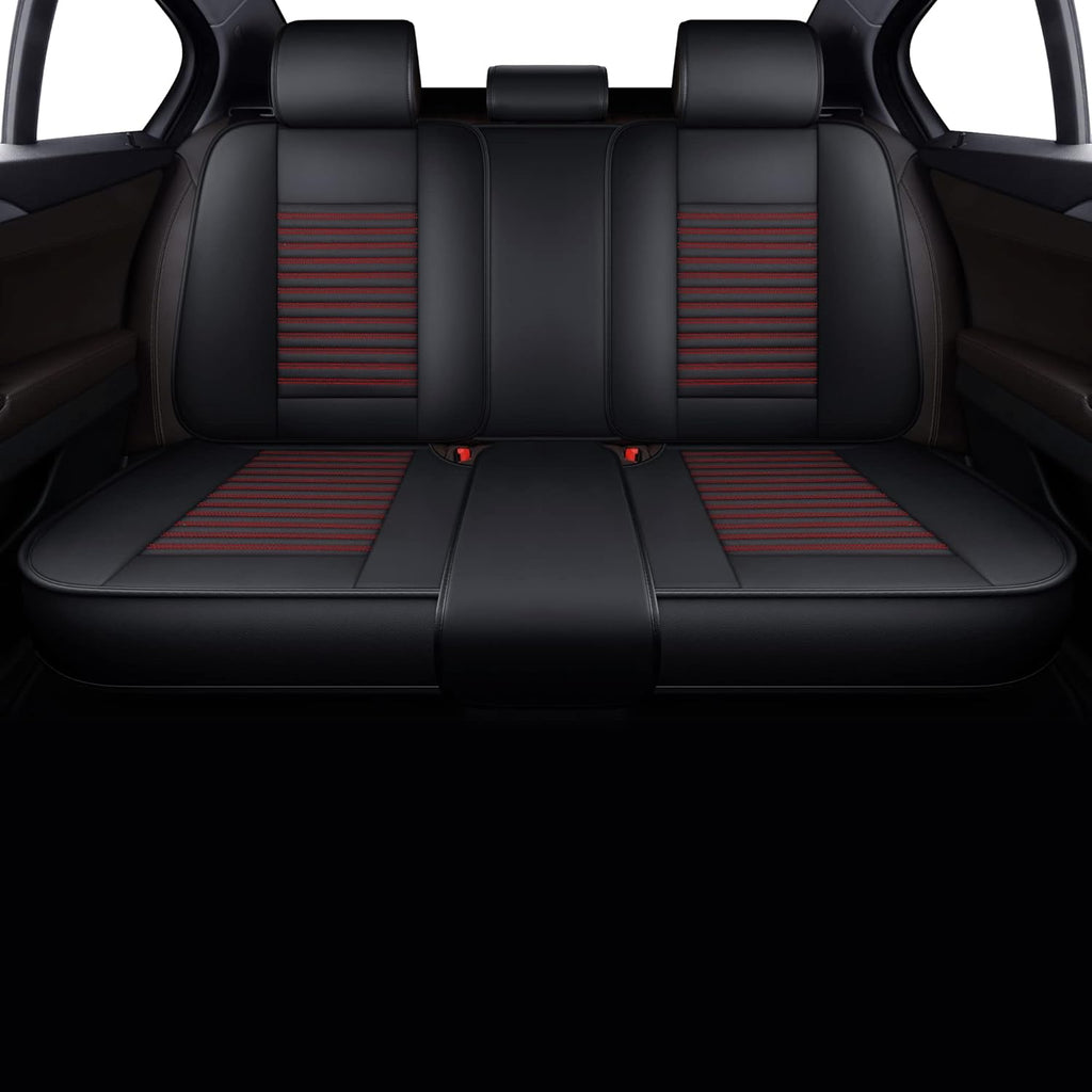 Black Faux Leather Automotive Seat Covers D689470