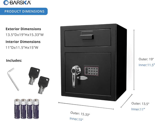 1.10 Cubic Ft Digital Keypad Drop Safe M567846