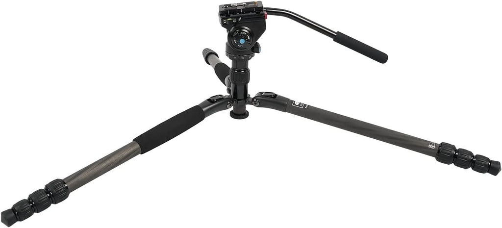 Carbon Fiber Tripod with Compact Fluid Video Head F988