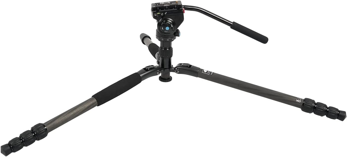 Carbon Fiber Tripod with Compact Fluid Video Head F988