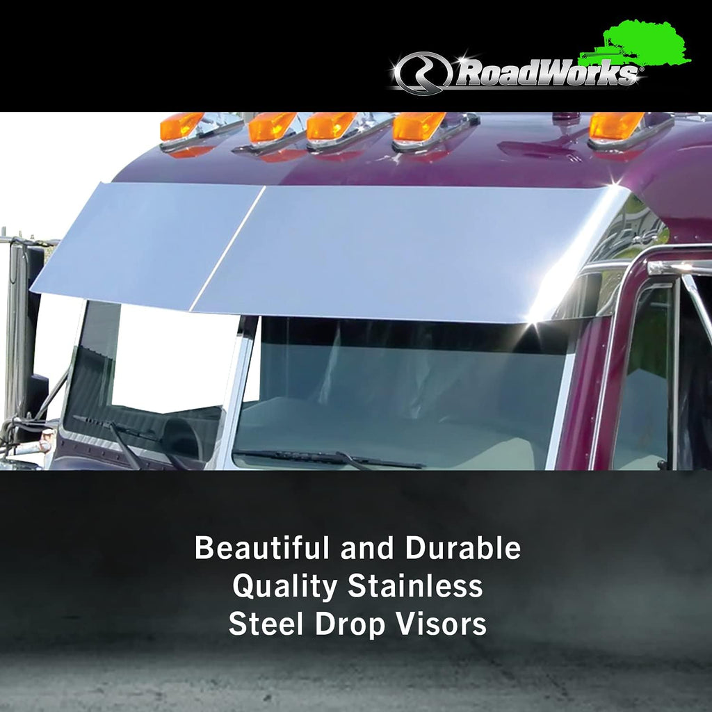 Stainless Steel 13.5” Blind Mount Drop Visor K46595