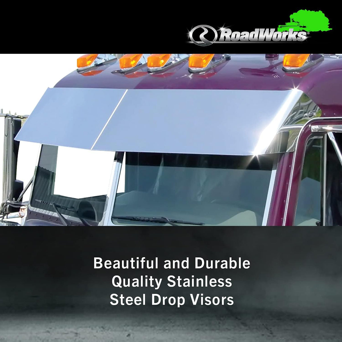 Stainless Steel 13.5” Blind Mount Drop Visor K46595