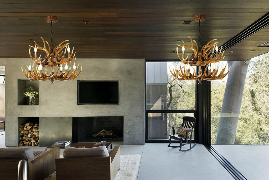 Antler Chandelier 9 Lights E12 Base D477407