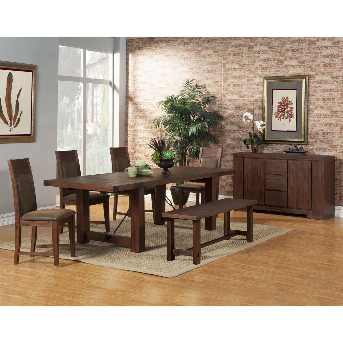 Antique Cappuccino Dining Table L328940