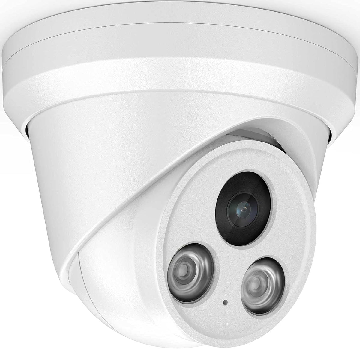 4K 8MP Outdoor PoE IP Turret Camera with Mic, 2.8mm Lens, IP67 F7370