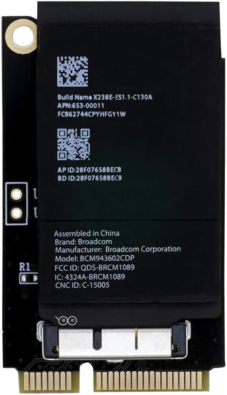 Mac Pro 802.11 A/B/G/N/AC Bluetooth 4.2 Upgrade Kit X41478