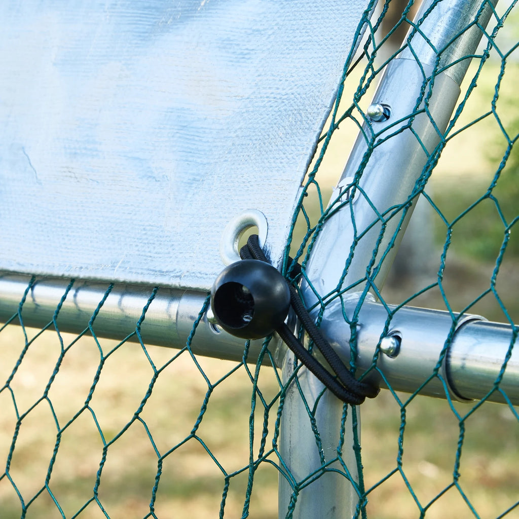 Large Metal Chicken Coop 19.7x9.8x6.6 ft V297