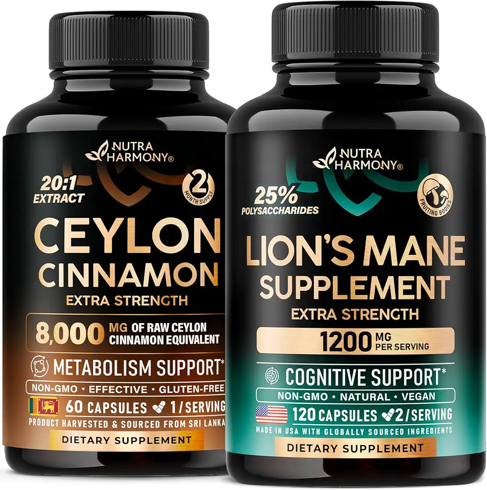 Ceylon Cinnamon & Lions Mane Capsules Q94023