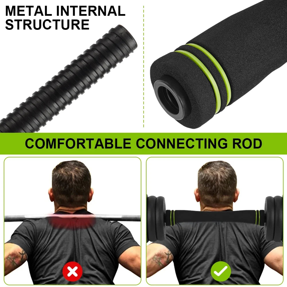 4-in-1 Dumbbells Set Barbell Kettlebells Push-Up-Stand 50 Pounds P407