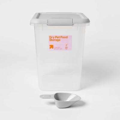 Pet Food Storage Tub with Built-in Scoop S16816