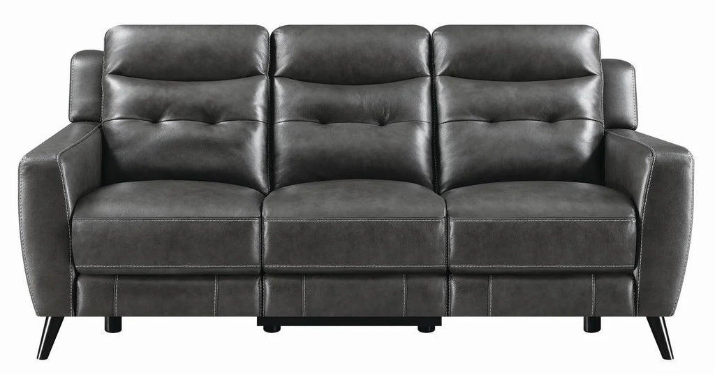 Charcoal Upholstered Power Sofa Q38512
