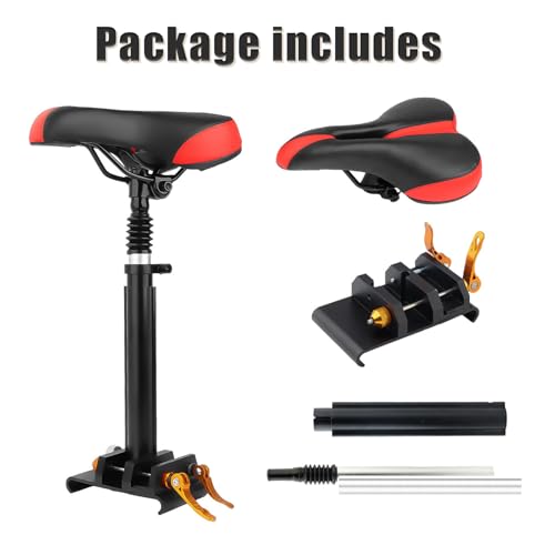 Adjustable Electric Scooter Seat with PU Cushion and Aluminum Rod O95679