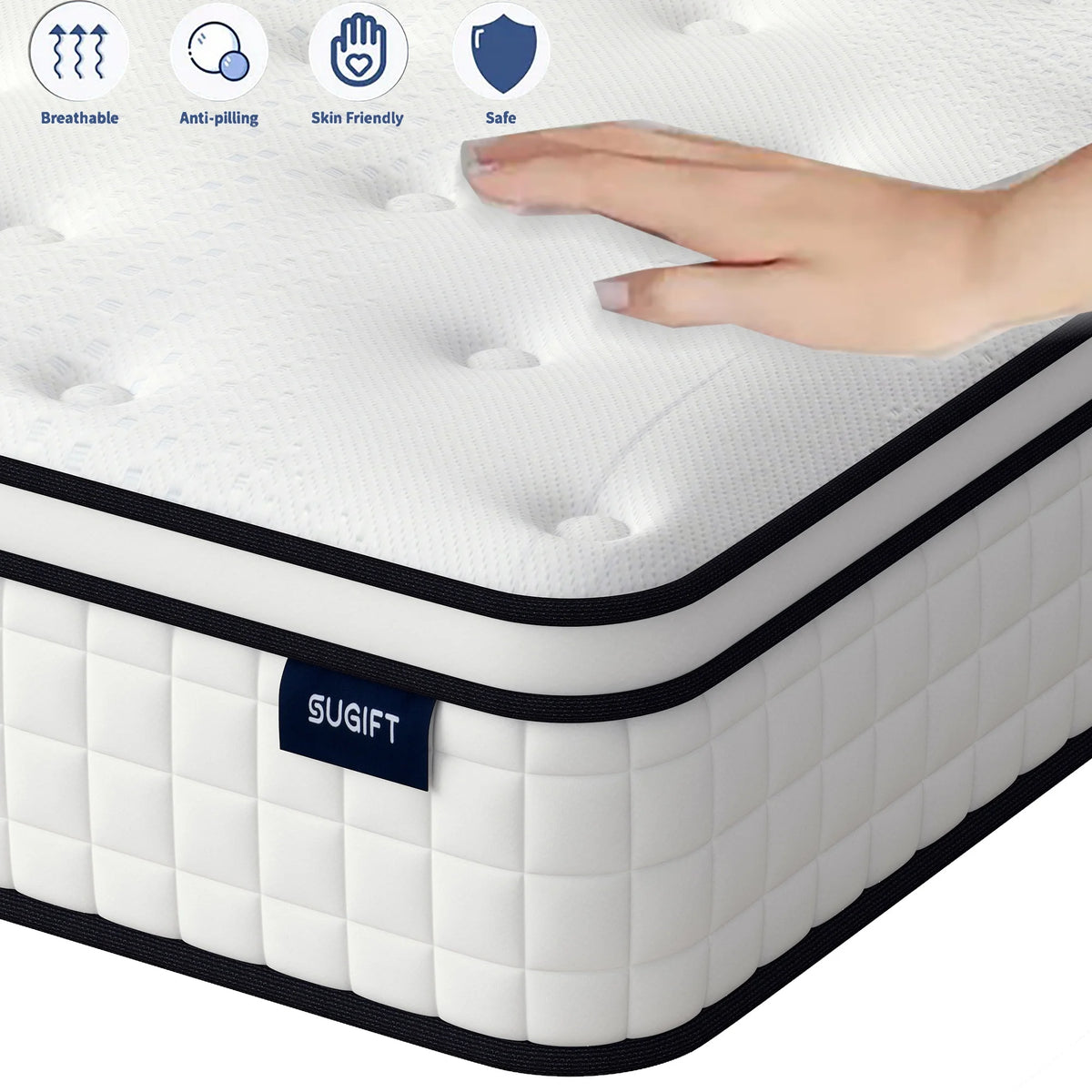 Queen Plush Gel Memory Foam Spring Mattress G333762