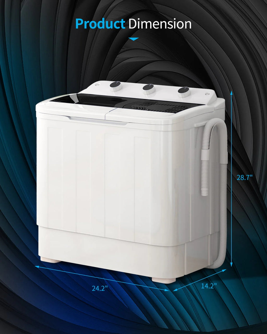 Portable 26lbs Twin Tub Wash&Spin Combo N805913