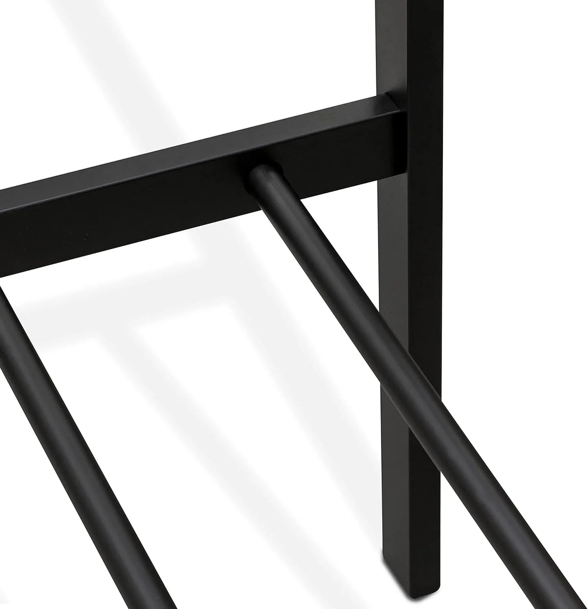 Black Bed Frame with 9 Metal Legs F264