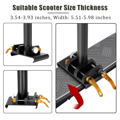 Adjustable Electric Scooter Seat with PU Cushion and Aluminum Rod O95679