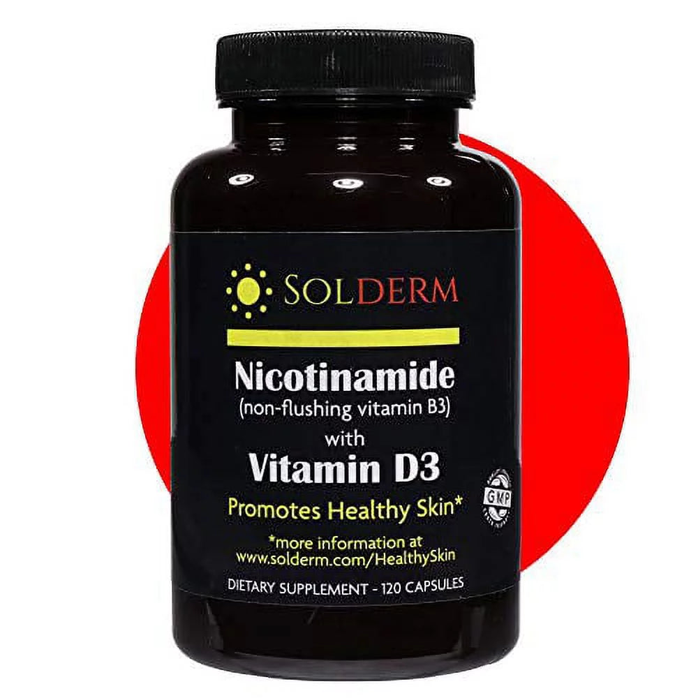 Nicotinamide with Vitamin D3 & B3 120 Capsules L361112