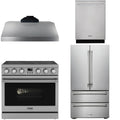 36 Electric Range, Range Hood, Refrigerator and Dishwasher C4165