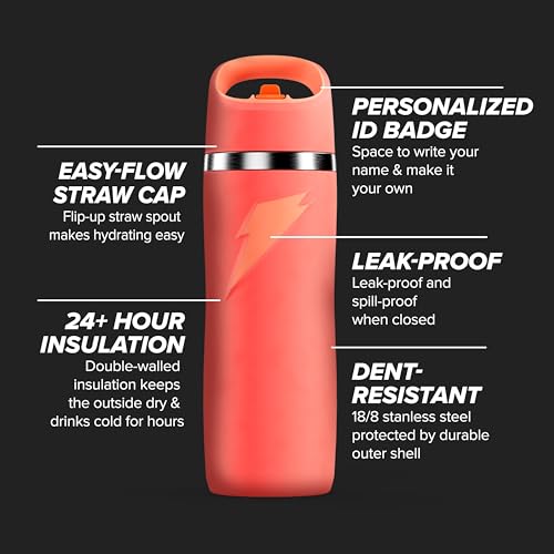 22oz Stainless Steel Water Bottle E73160