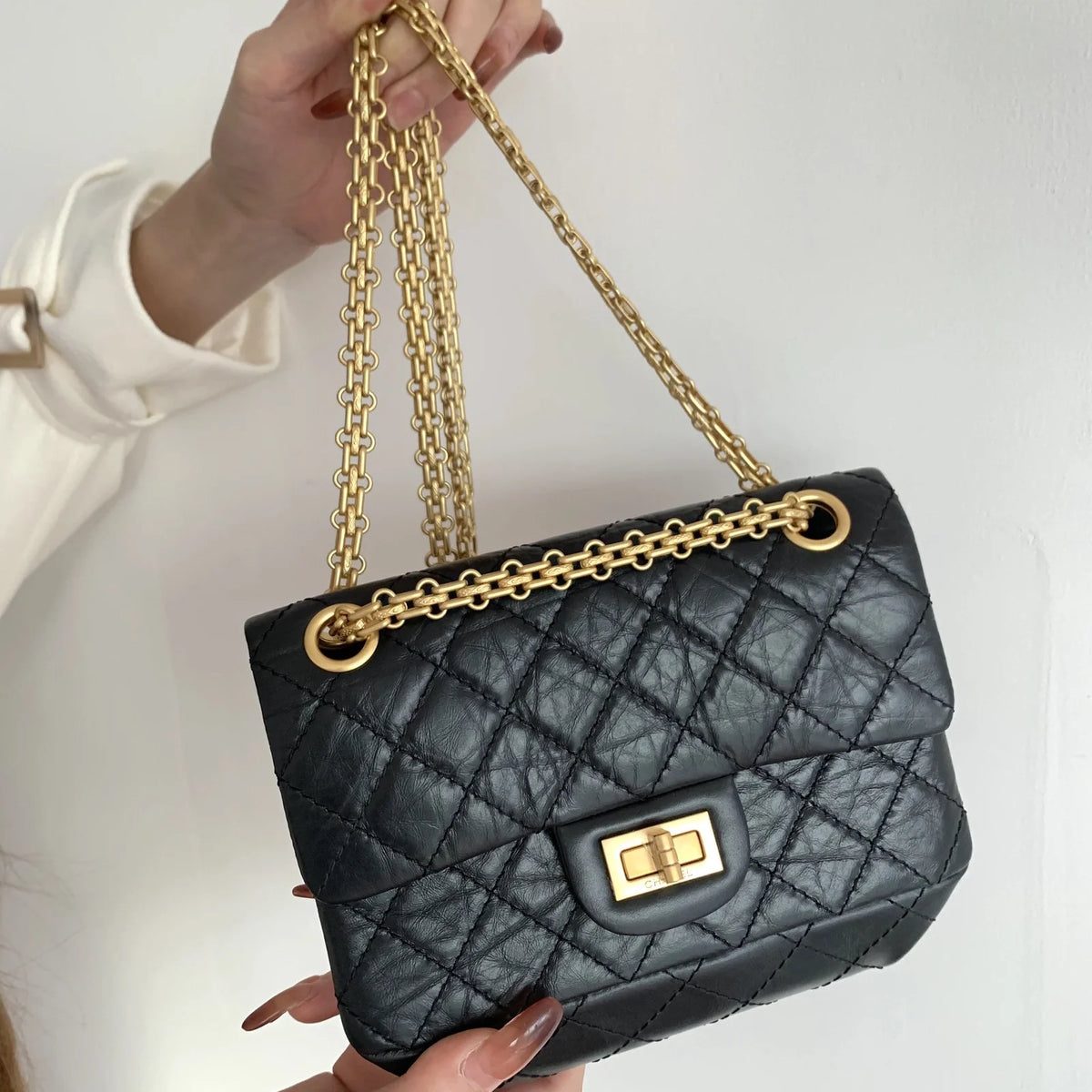 Black Mini 2.55 Handbag M9707