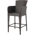 Multi Brown Wicker Barstool Set of 2 W803544