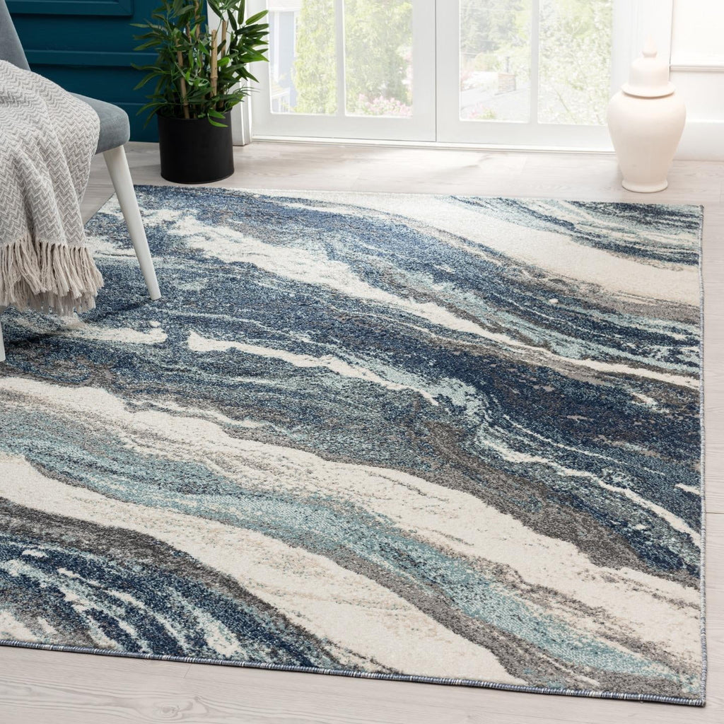 Geometric Abstract Modern Area Rug 6' x 9' E898892