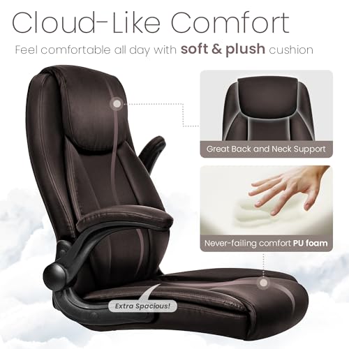Ergonomic High Back Office Chair with Flip-up Arms F380333