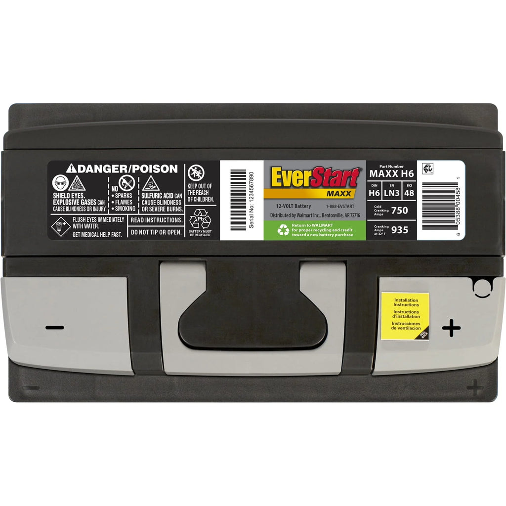 Lead Acid Automotive Battery Group Size H6 12 Volt 750 CCA T78643