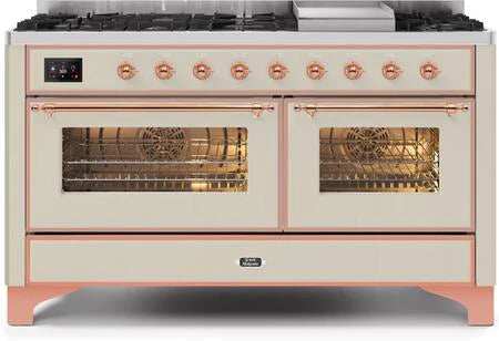 Antique White Dual Fuel Natural Gas Range A53681