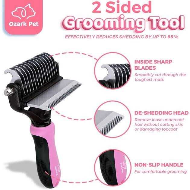 Dog and Cat Deshedding Brush and Shedding Glove N9880