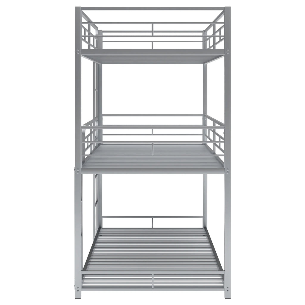 Metal Twin-over-Twin-over-Twin Bunk Bed J273