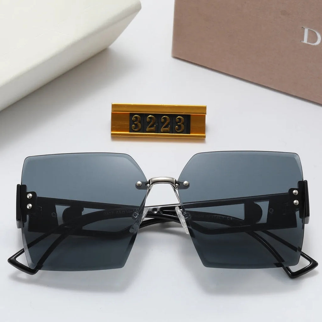 Rimless Nylon Lens Polarized Sunglasses E4695