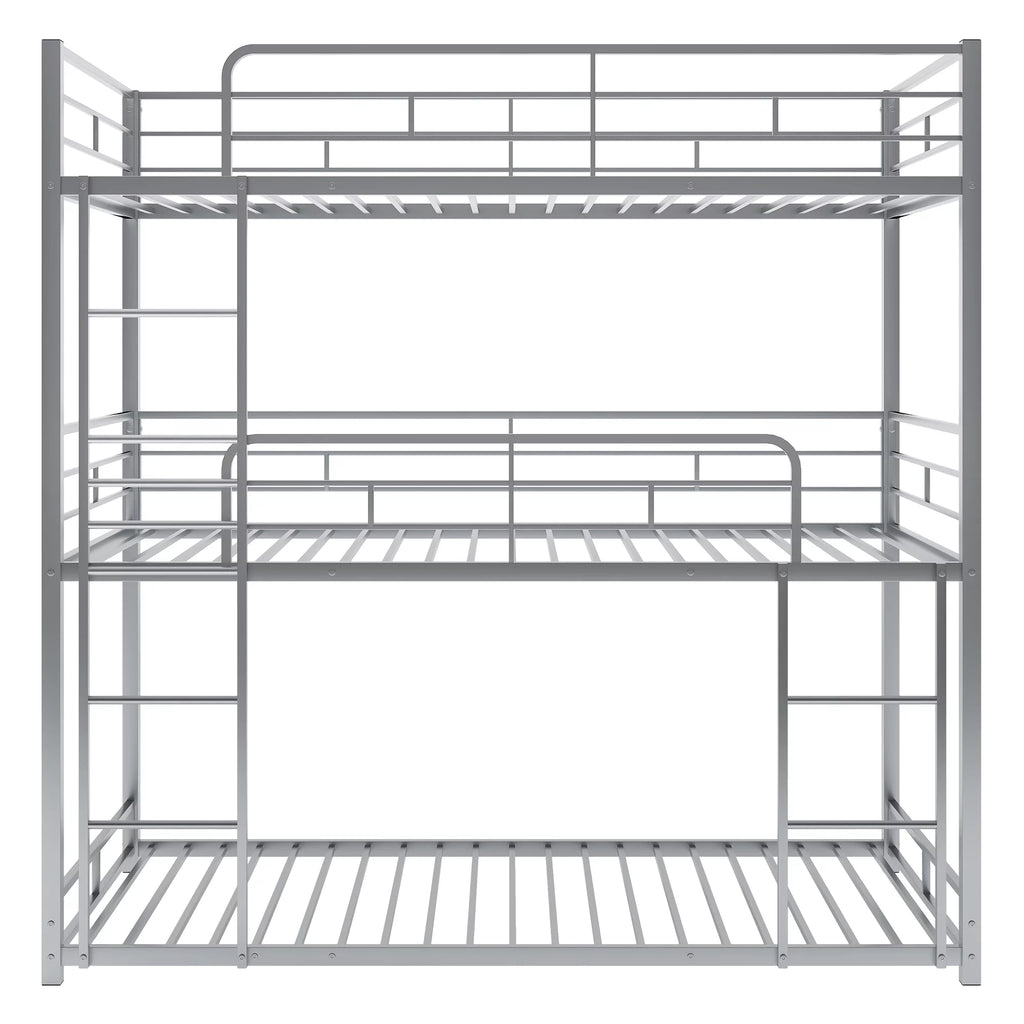 Metal Twin-over-Twin-over-Twin Bunk Bed J273