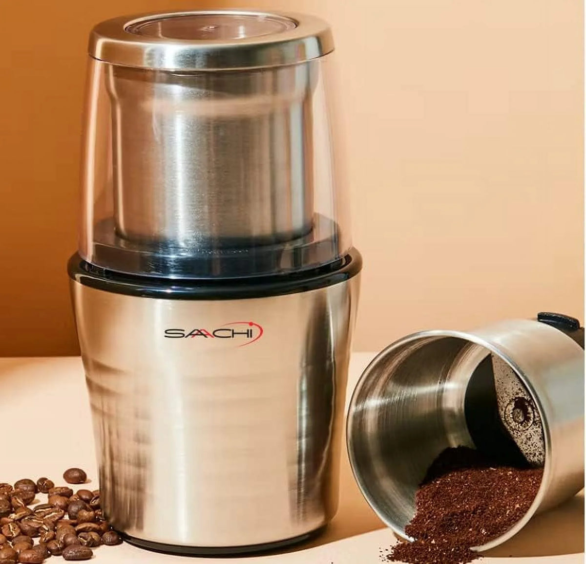 Electric Coffee Grinder Wet And Dry Spice Grinder with 2 Stainless Steel Blades K686