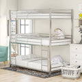 Metal Twin-over-Twin-over-Twin Bunk Bed J273