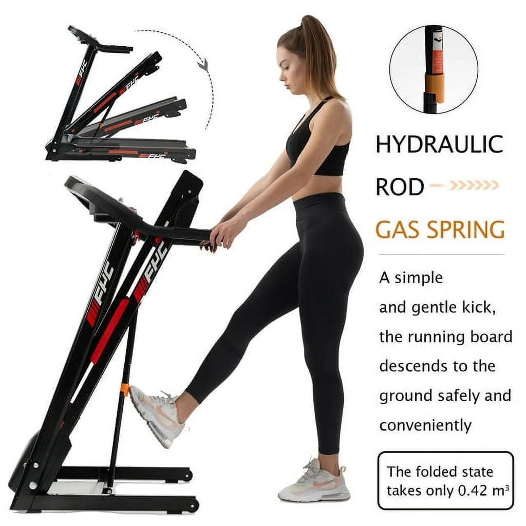 3.5HP Folding Incline Treadmill 330 LB Capacity E244876