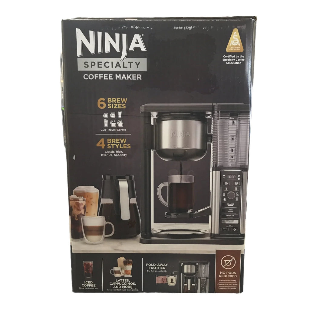 Fold-Away Frother Coffee Maker, 10 Cup Glass Carafe B403