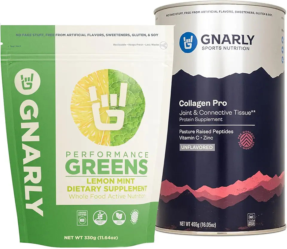 Collagen Pro Unflavored 15.87oz and Performance Greens Lemon Mint 11.64 oz P854