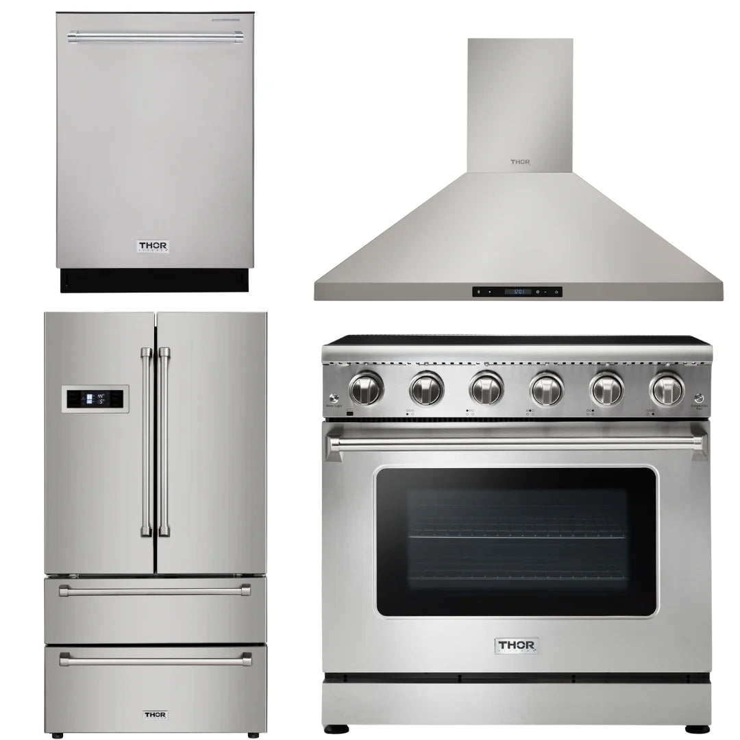 36 Electric Range, Range Hood, Refrigerator, Dishwasher Z178882