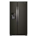 Black Stainless Side by Side Refrigerator F6155