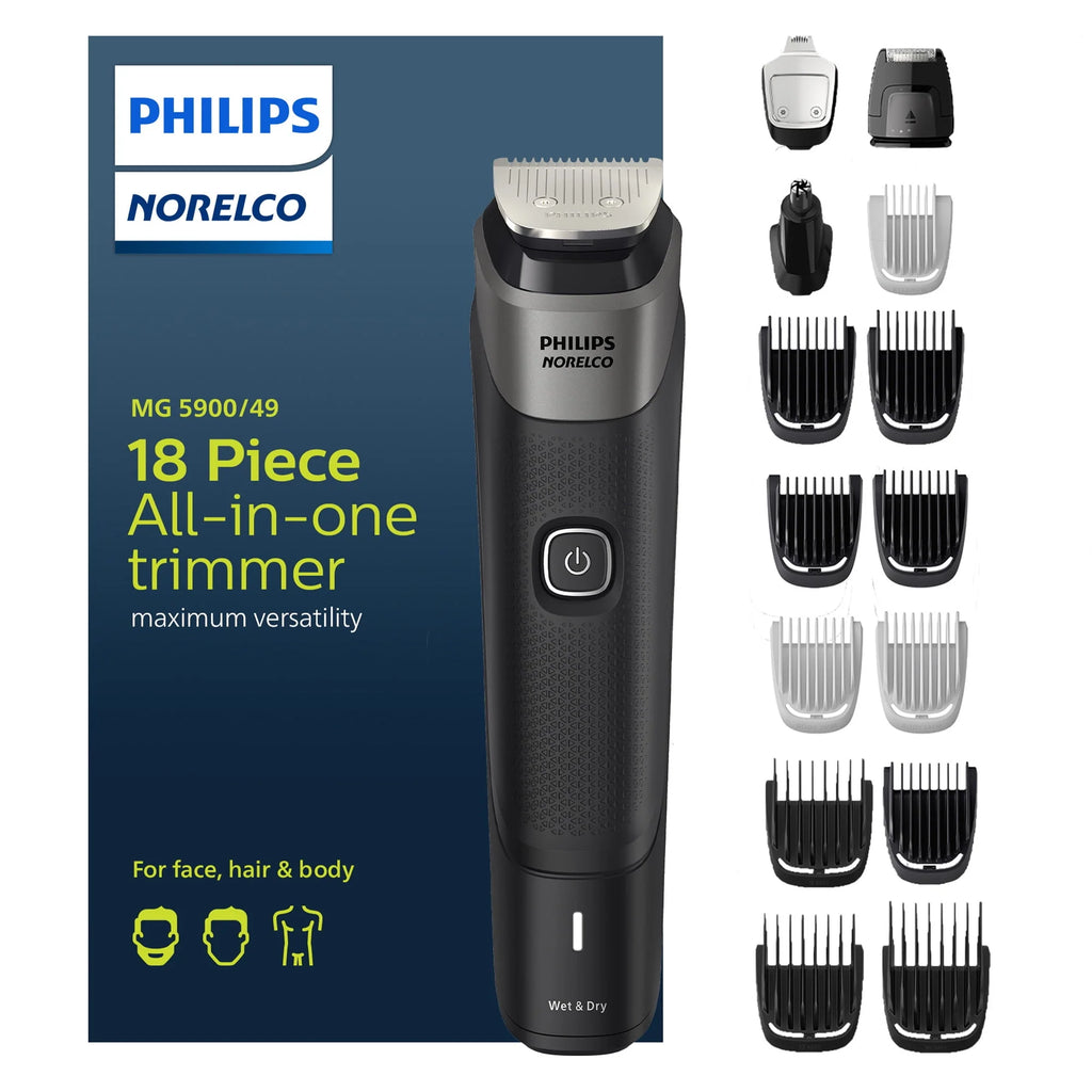 18 Piece Beard Face Hair and Body Hair Trimmer V48177