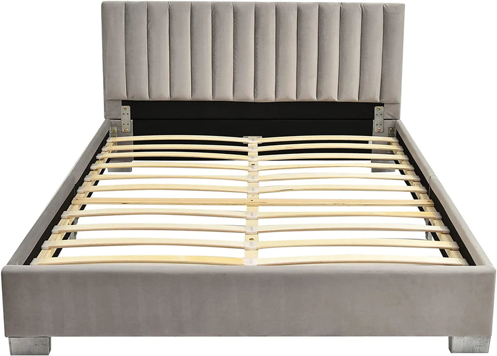 Navy Full Size Upholstered Platform Bed Frame G693020